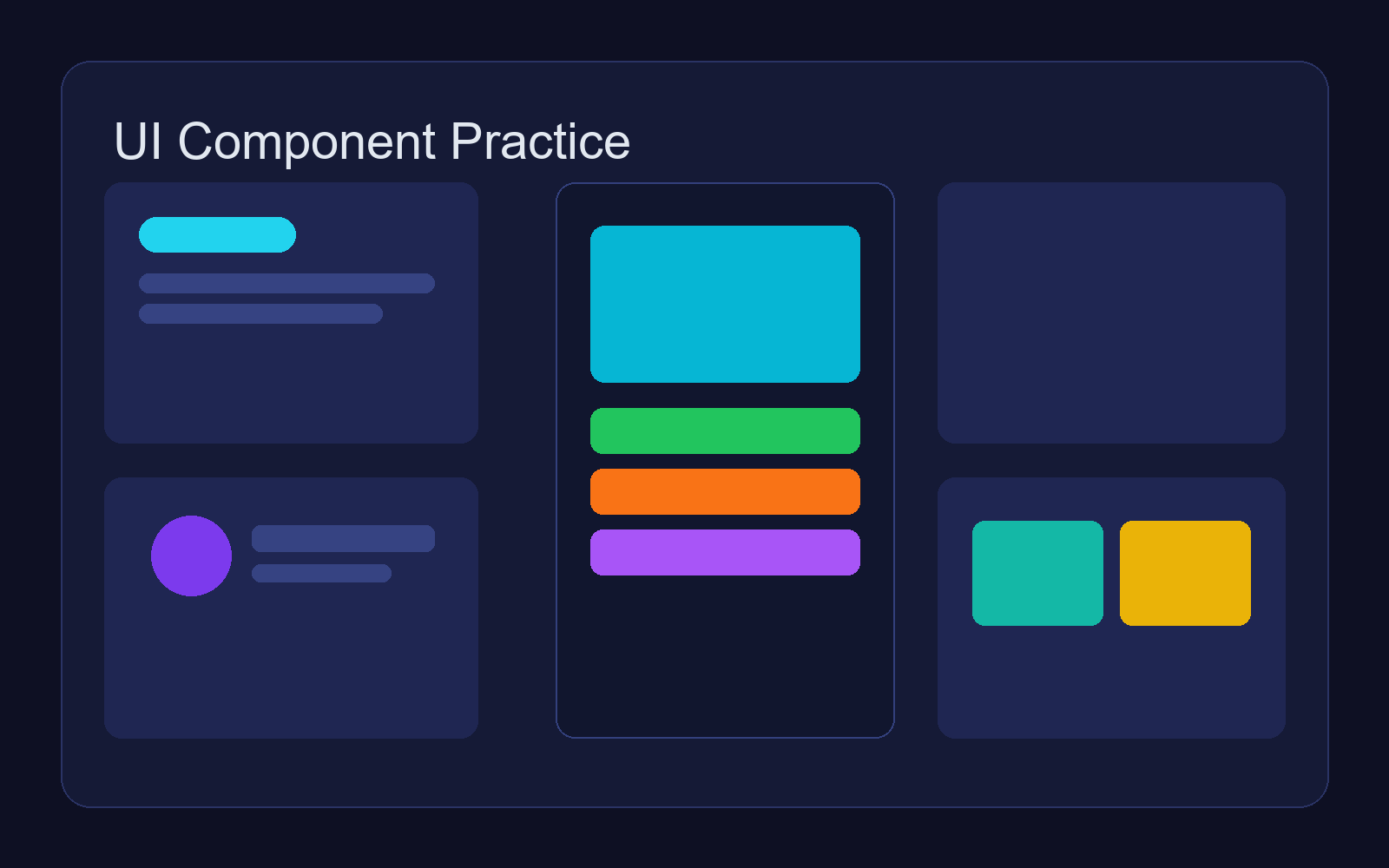 UI component library screen